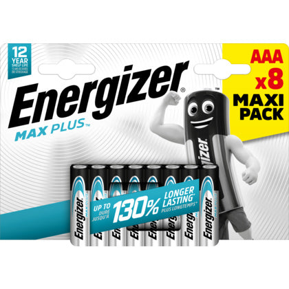 Energizer Max Plus Pro AAA batterier 8-pack