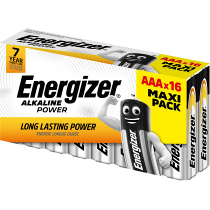 Energizer Alkaline AAA batterier 16-pack
